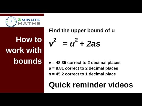 How to work out upper and lower bounds 5 - GCSE question grade 7+