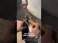 Clean the welded and polished place with brush washer.