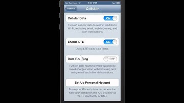Apple iPhone 5 Turn On Off Data Roaming
