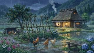 Morning Rain in Chia’s Garden – A Cat’s Dawn Watch (猫が見つめる雨の朝) | Cozy ASMR Ambience screenshot 4