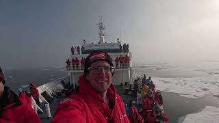 the beautiful ice field in the high Arctic near Svalbard (June 21st, 2026)