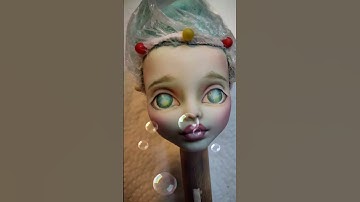 Princess Wilhelmina steps #princessandthepea #shorts #ooak #faceup #repaint #doll