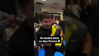 Sparring with Alex Pereira 👊 (via PapiGio/TT)