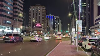 ABUDHABI CITY:Hamdan City Centre|Hamdanstreet|Midnight Walking Live Tour|United Arab Emirates|UAE🇦🇪 