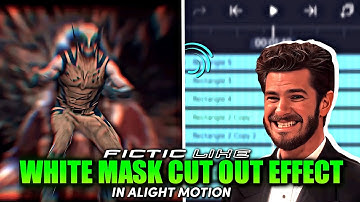 Fictic Like Trending White Mask Cut Out Effect Tutorial in Alight Motion + Preset 