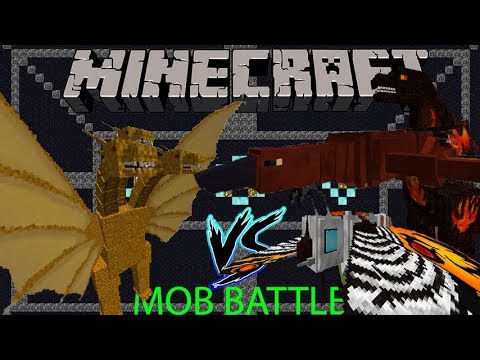 Minecraft Mob Battles : KING GHIDORAH vs RODAN, MOTHRA and BURNING ...