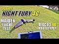 Parrot NIGHT FURY 4G LTE - Maiden Flight & Crash Test (Disco 2 Prototype!?)