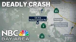 3 killed after car plunges off Highway 9 near Saratoga