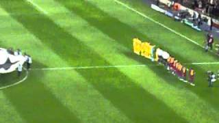 Fc barcelona vs arsenal - inside stadium champions himn 2011