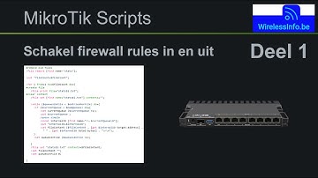 MikroTik scripts schakel firewall rules automatisch in en uit