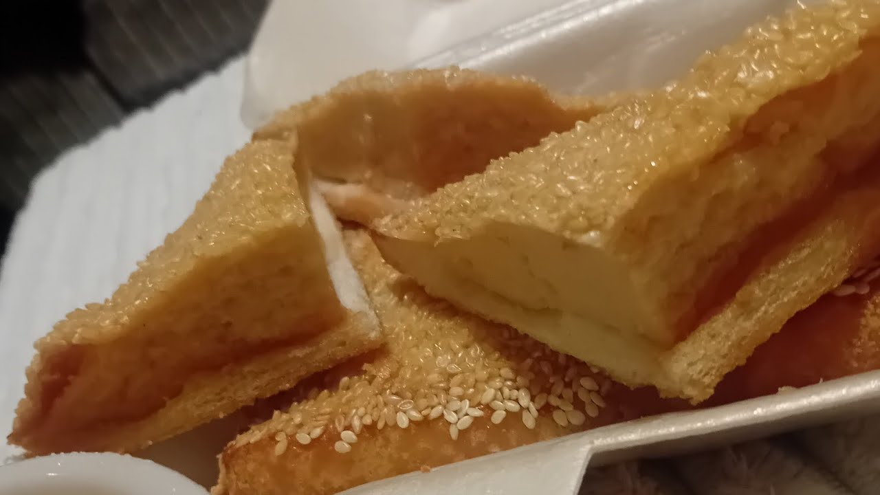 ASMR EATING PRAWN TOAST.. 😋👌