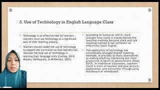 Group 4:The Use of Technology in English Language Learning