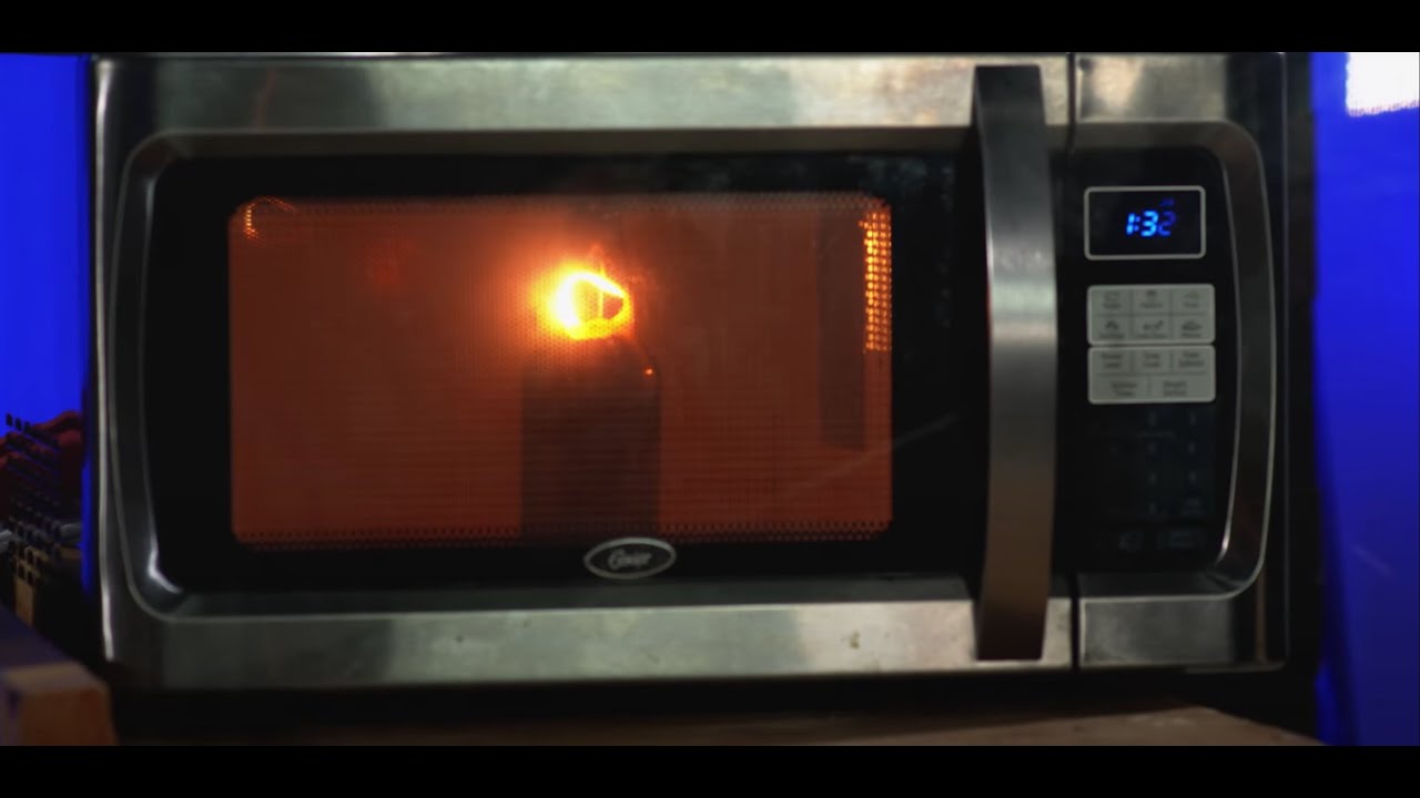 Danger! Melting A Beer Bottle With A Microwave! YouTube
