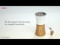 [HARIO]Ceramic Coffee Mill Wood Instruction Movie [MCW-2-OV]