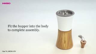 [HARIO]Ceramic Coffee Mill Wood Instruction Movie [MCW-2-OV]