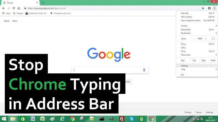 How to Stop Google Chrome Typing in the Address Bar