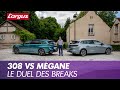 Peugeot 308 sw 2022 vs renault mgane estate  rivales temporaires 