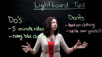 University of Findlay Lightboard Tips