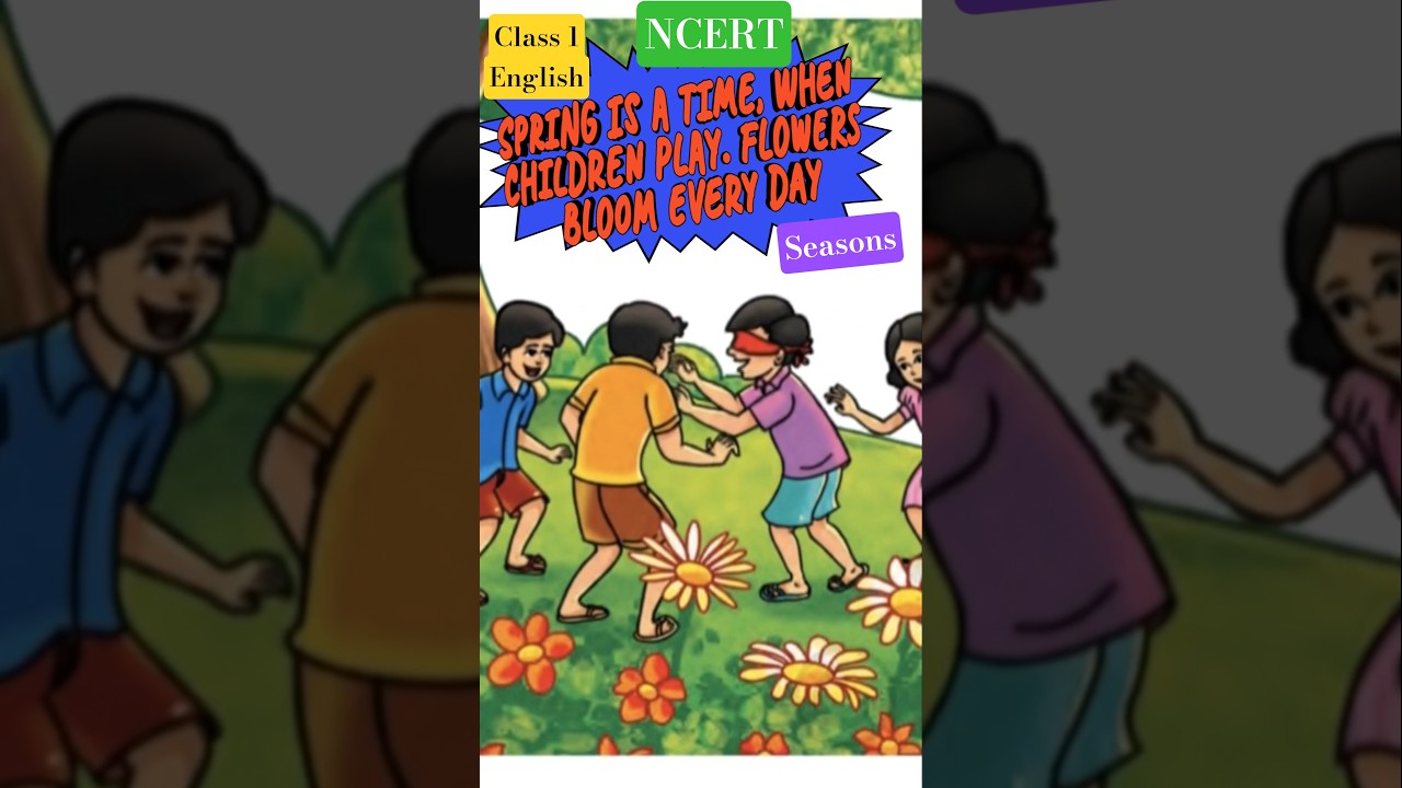 Class 1 Ncert English poem Seasons #seenuprt #ytshorts