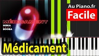 Niska Médicament ft. Booba Piano Tuto Facile Instru Paroles chords