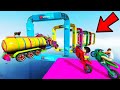 SHINCHAN AND FRANKLIN WENT INTO THE CRAZY CURVY MEGA RAMP PARKOUR CHALLENGE GTA 5
