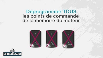 Moteur Centris VeoHz - Déprogrammer tous les points de commande du moteur pour rideau métallique