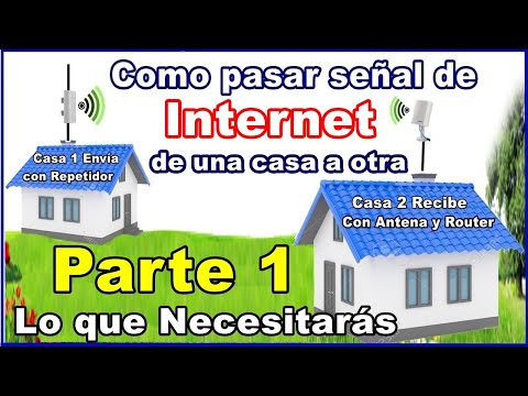Como pasar señal de internet de una casa a otra Sin gastar mucho - YouTube