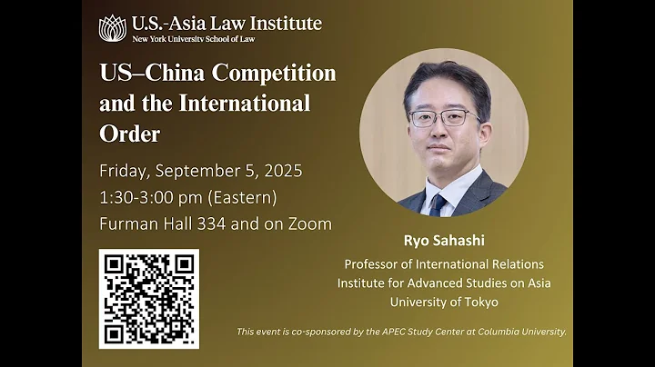 US–China Competition and the International Order with Ryo Sahashi