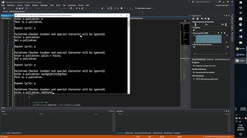 C# Console Palindrome Checker