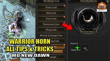 Warrior Horn All Tips & Tricks - MU New Dawn