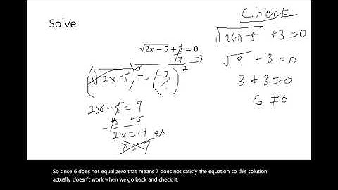 Radical Equations and the Pythagorean Theorem
