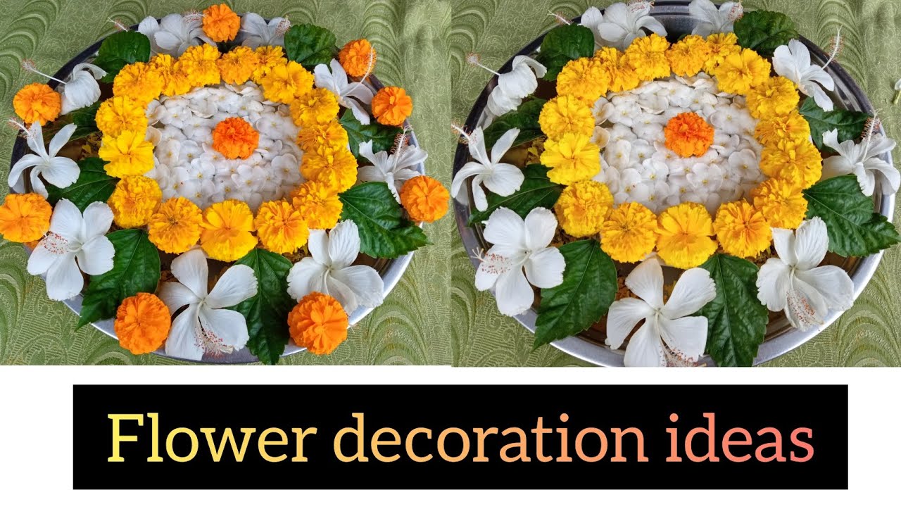 easy and simple flower decoration ideas YouTube