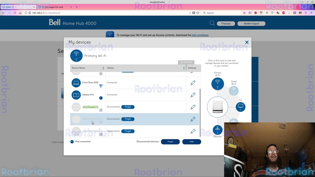 Bell Fibe (FTTH/VDSL) Home Hub 4000 firmware update no longer lists