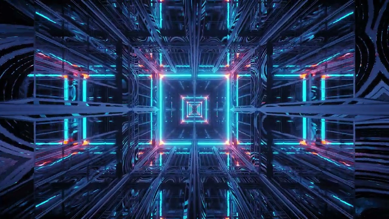 VJ LOOPS GLASS NEON PARTY Sci Fi FLASHING LIGHTS STROBE LIGHT FOR DISCO OR DANCE FLOORS FREE FOOTAGE