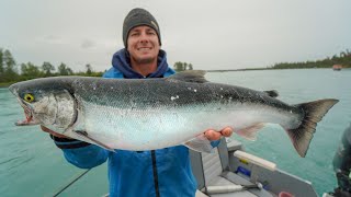 WILD Alaska RIVER Salmon! (Catch Clean Cook)