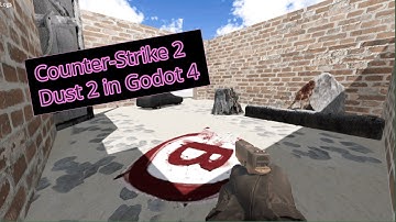 Counter Strike 2 Dust 2 remaster in Godot #godot #remastered #remake