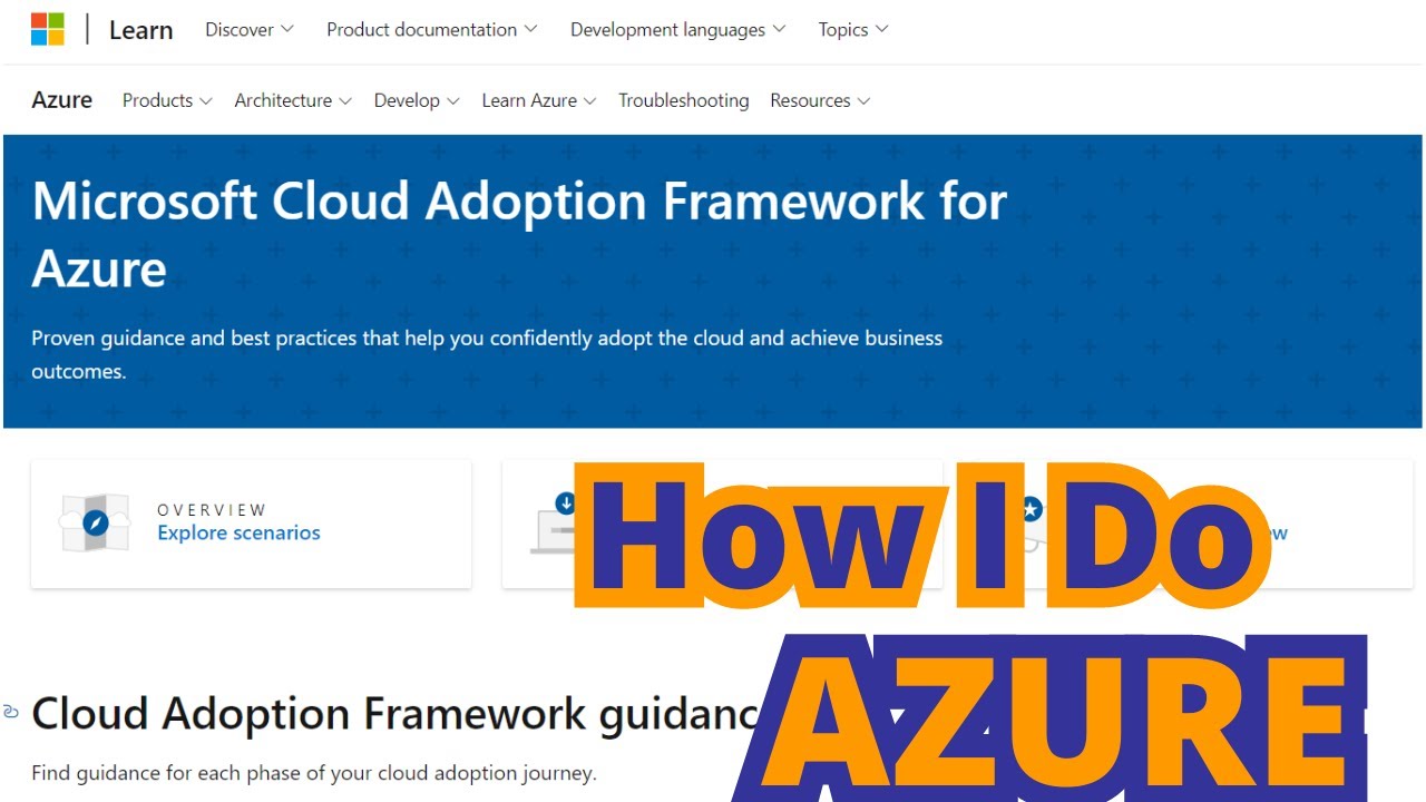 How I do Azure. Top 10 Azure resources I use to do my job. More in the ...