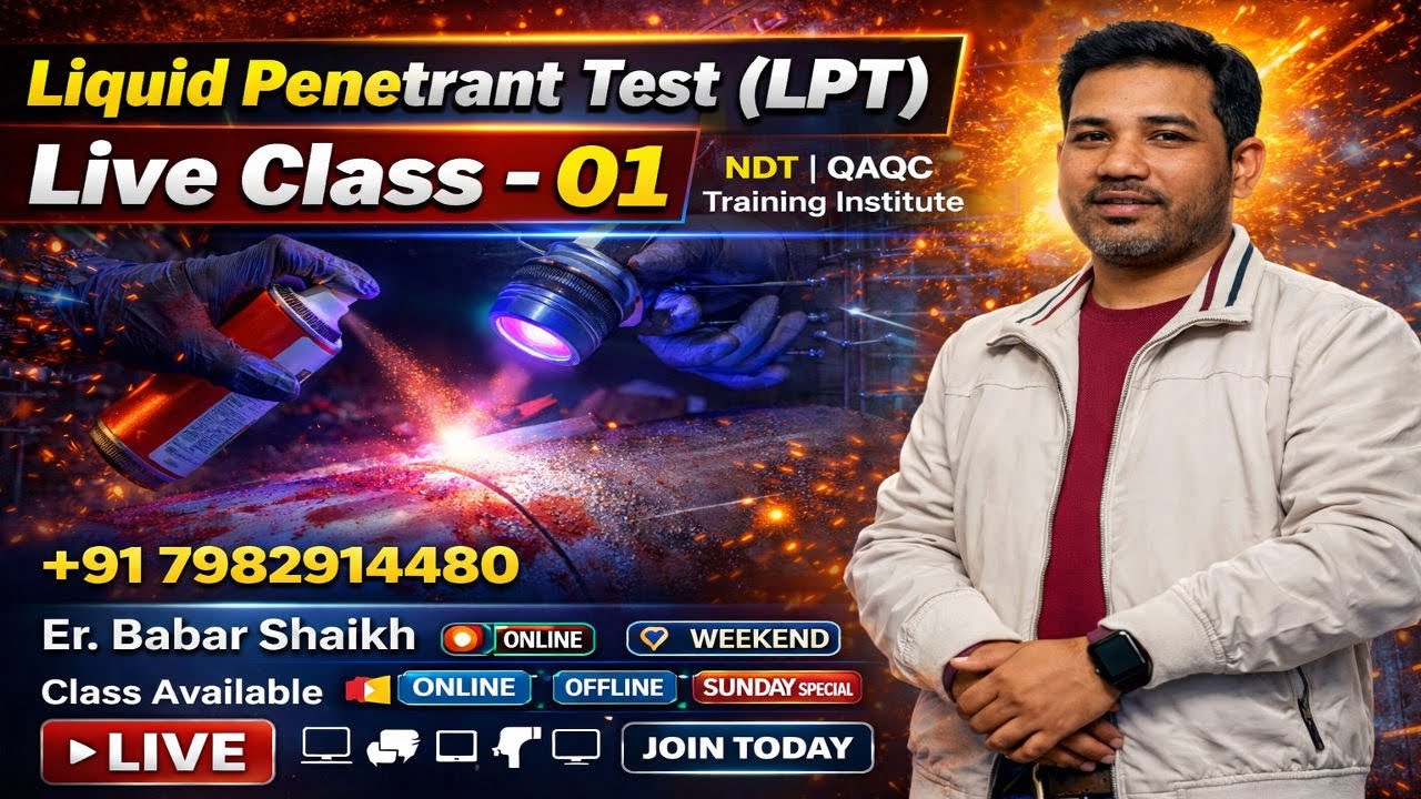 Liquid Penetrant Testing (LPT DPT) Class-01