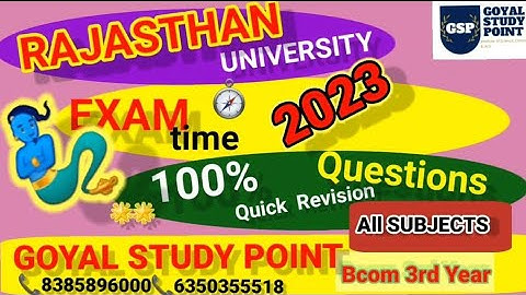 Advance Accounting Bcom Rajasthan University 2023  Bcom important Questions #shorts #bcom2023