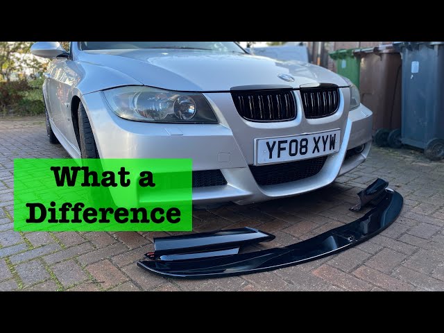 Full Front Bumper Lip Kit + Side Skirts + Strut Rods For BMW E90 E91 E92 325i 335i 328i – PP Polyurethane
