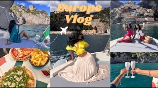 VLOG: EUROPE BRAND TRIP, AMALFI ITALY , FIRST CLASS EXPERIENCE, EXPLORING BERLIN +WE MADE FRIENDS