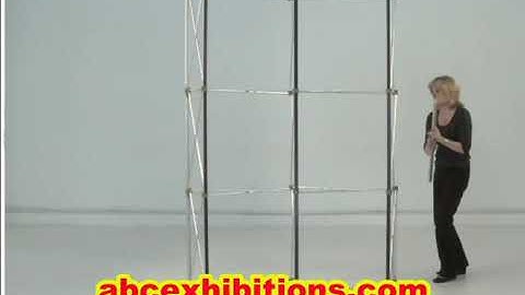 Set up a 3x3 pop up exhibition stand - step by step