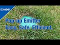 How to discharge water downstream with the nds popup emitter