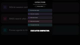 context-mode: Stop Your AI Agent From Leaking Context