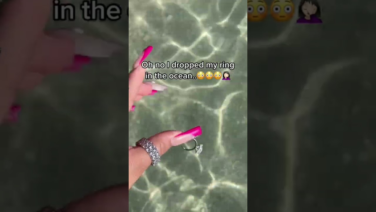 Dropped my ring in the ocean 😭😱💍 