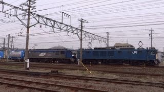 JR貨物 950レ EF64-1014+EF210-166牽引チキ6両 西浜松駅
