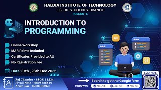 Introduction to Programming - Session 1