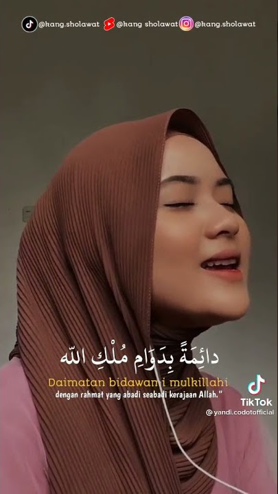 Viral di Tiktok ALIFHIA FITRI Sholawat Nabi sholawatan Sa'adah penyejuk hati #shorts
