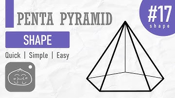 How to draw Pentagonal Pyramid | Simple & Easy