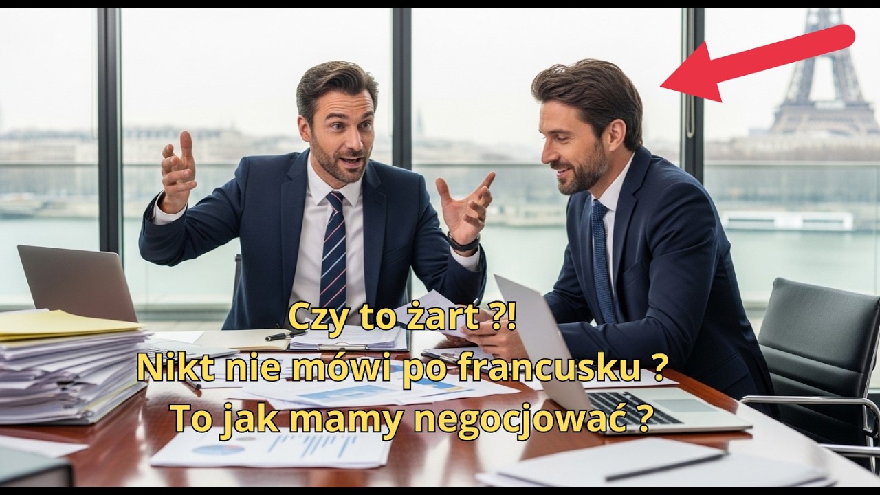 Tu nikt nie zna francuskiego– powiedział przy wszystkich. Sekundę później zamarł !